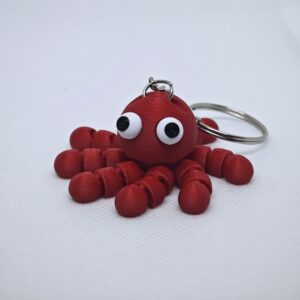 Llavero Pulpo «Flexi» – Impreso en 3D