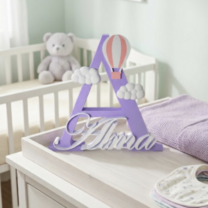 Letra personalizada con globo – Decoración 3D